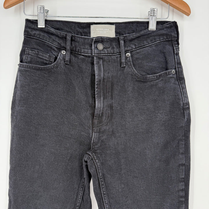 Everlane The Original Cheeky Jean Organic Cotton Black Denim Crop Size 27