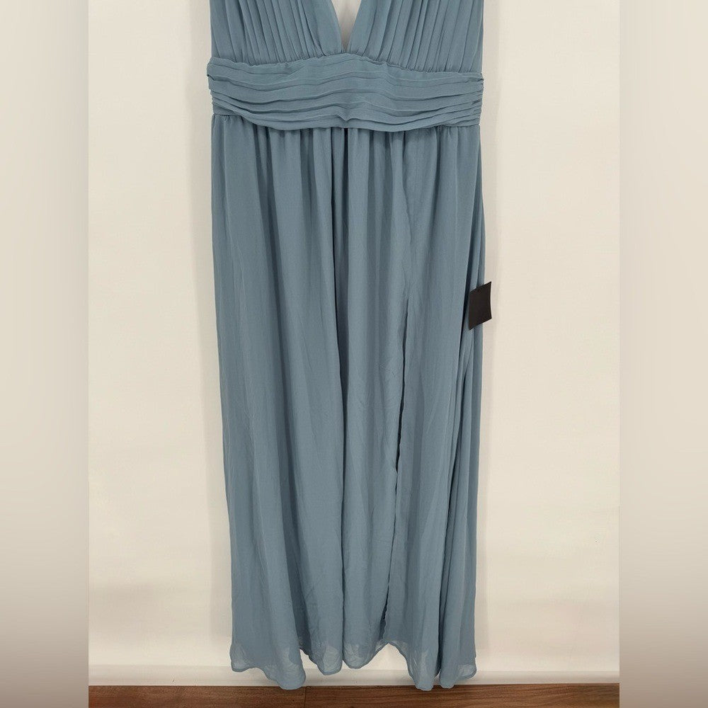 Lulus Heavenly Hues Light Blue Maxi Dress Size XL