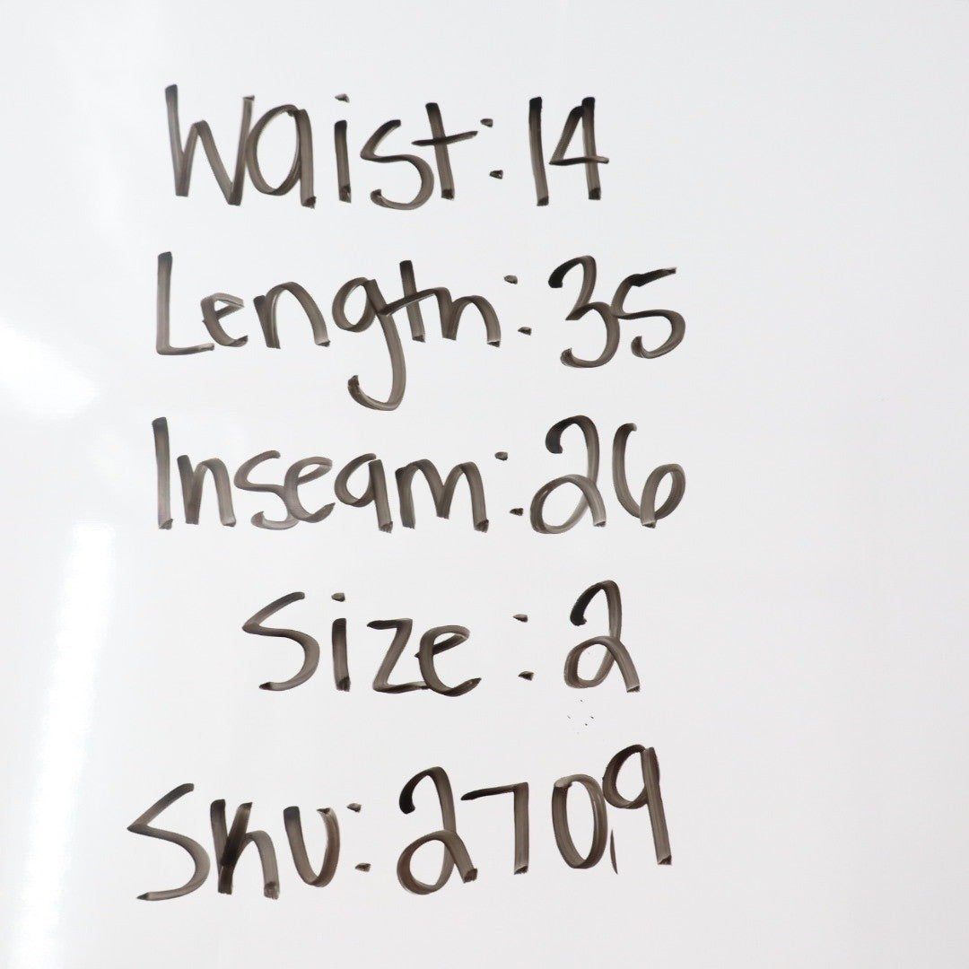 American Giant Black Leggings Pants Size 2 Pockets Made in USA