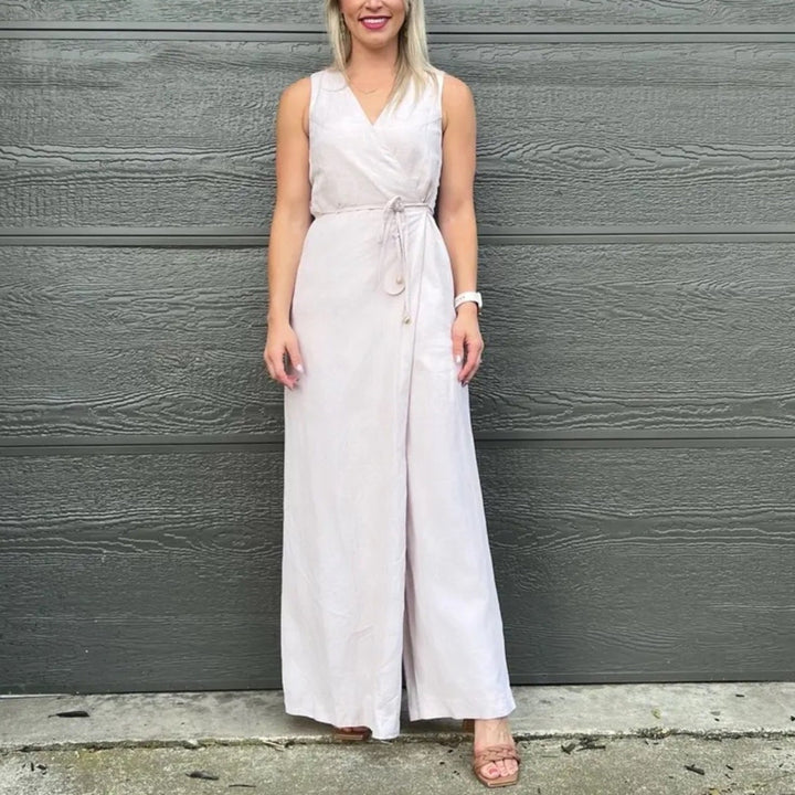 Rosetta Getty X RTR Oatmeal Apron Jumpsuit Size 6