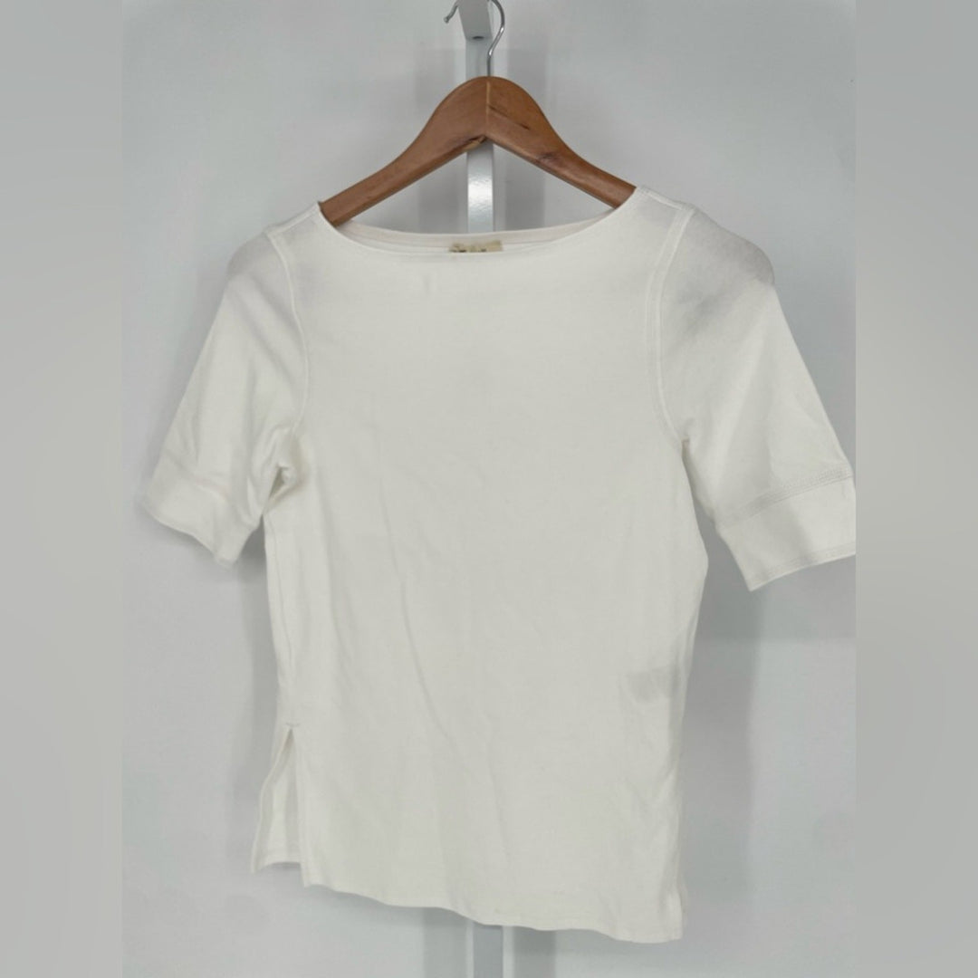 Madewell Elbow-Sleeve Boatneck Tee Size S