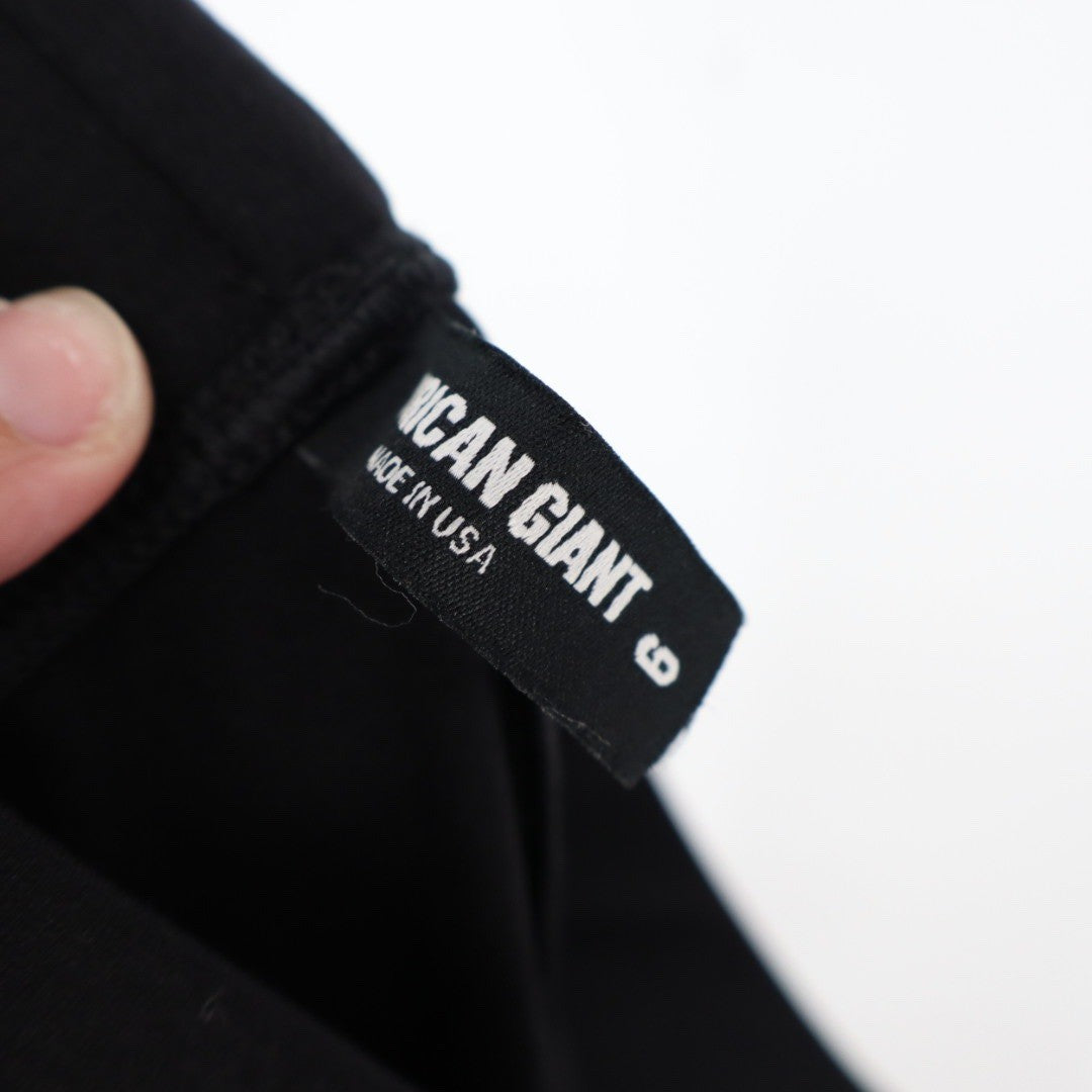 American Giant Black Bootcut Leggings Pants Womens Size 6 Made in USA