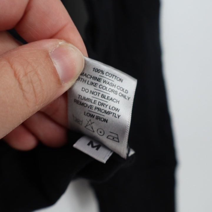 American Giant Black Long Sleeve Crew Neck T-Shirt Made in USA Size M