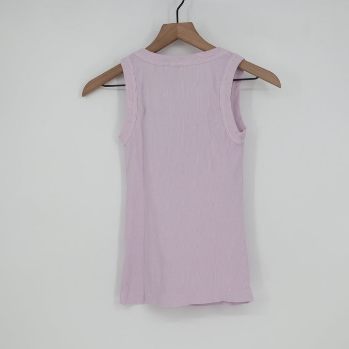 American Giant Ribbed Tank Top Lilac Purple Racerback Women's XS Made in USA