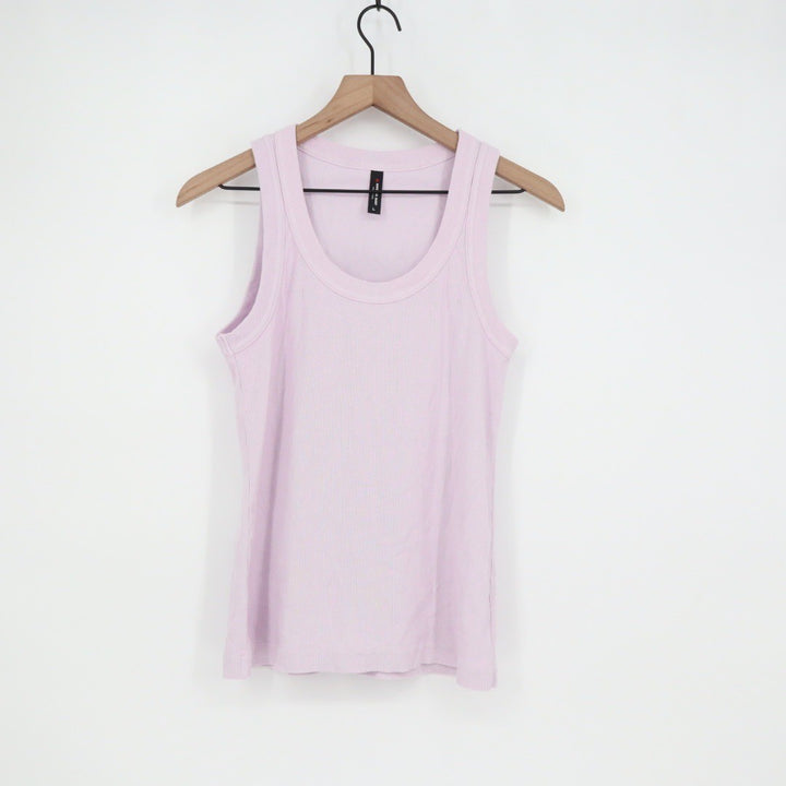 American Giant Ribbed Tank Top Lilac Purple Size Large Made in USA