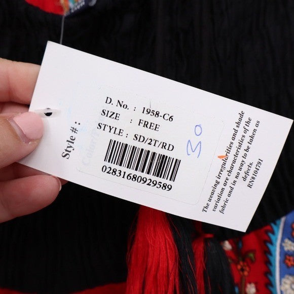 Advance Red Paisley Halter Dress Free Size Boho Festival Beach Vacation