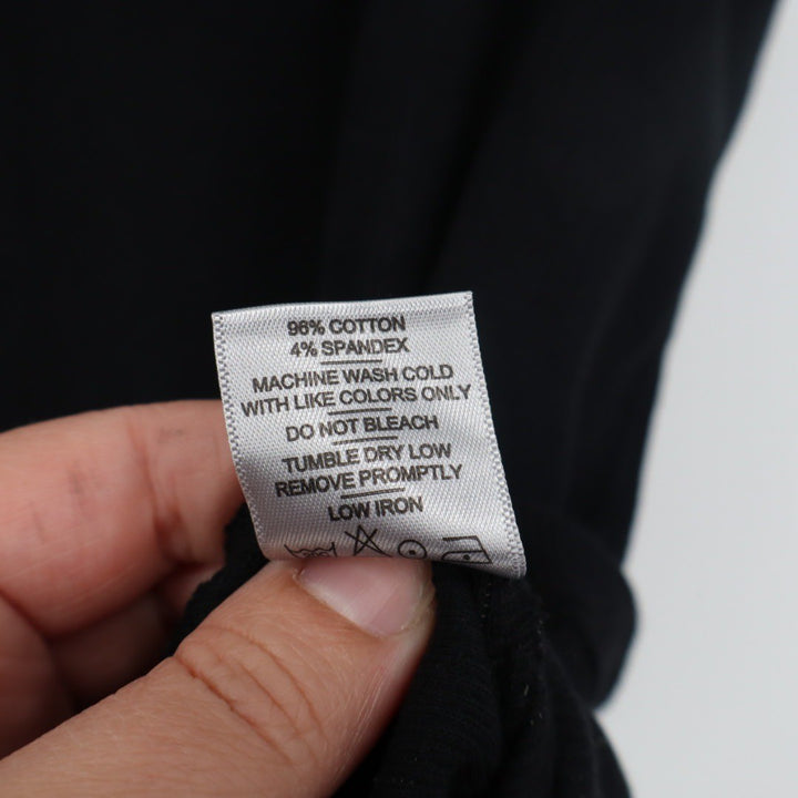 American Giant Classic Rib Tank Top Black Ribbed Cotton Spandex Size L Made USA