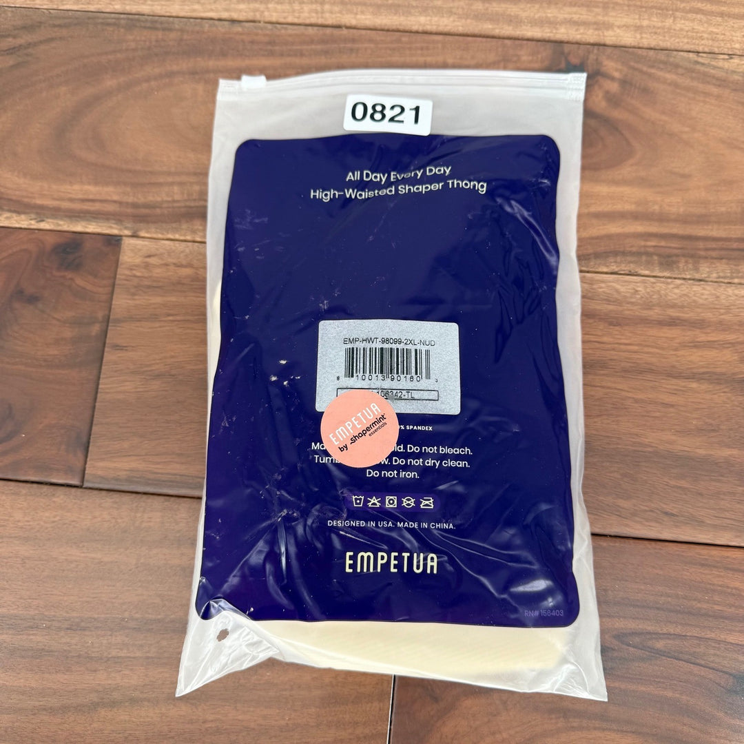 Empetua All Day Every Day High-Waisted Shaper Thong - Nude - 2XL - New