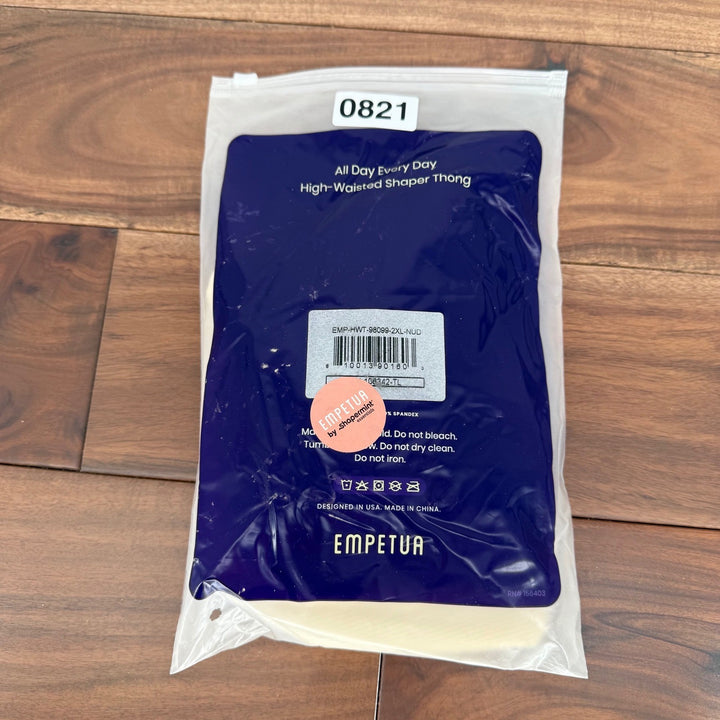 Empetua All Day Every Day High-Waisted Shaper Thong - Nude - 2XL - New