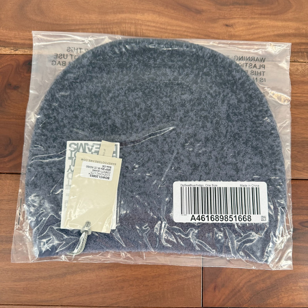 Barefoot Dreams CozyChic Lite Confetti Beanie Hat Womens Deep Sea Blue Winter
