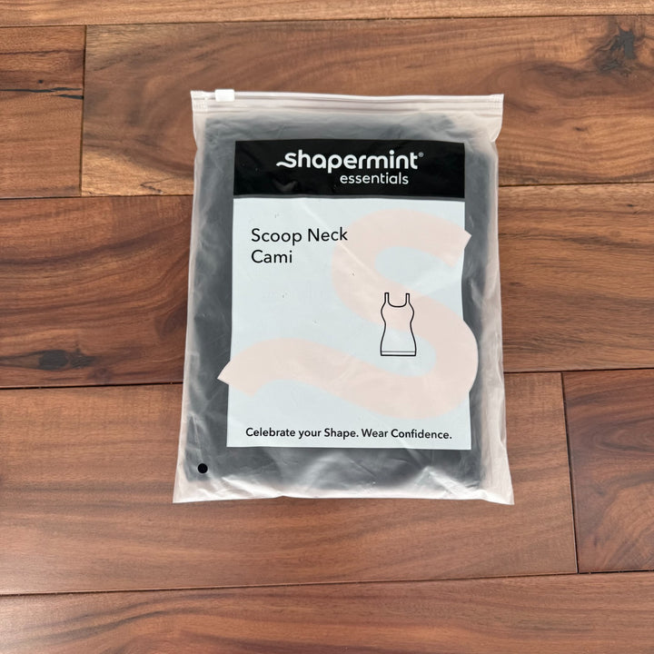 Shapermint Essentials All Day Every Day Scoop Neck Cami Top Womens 2XL Black