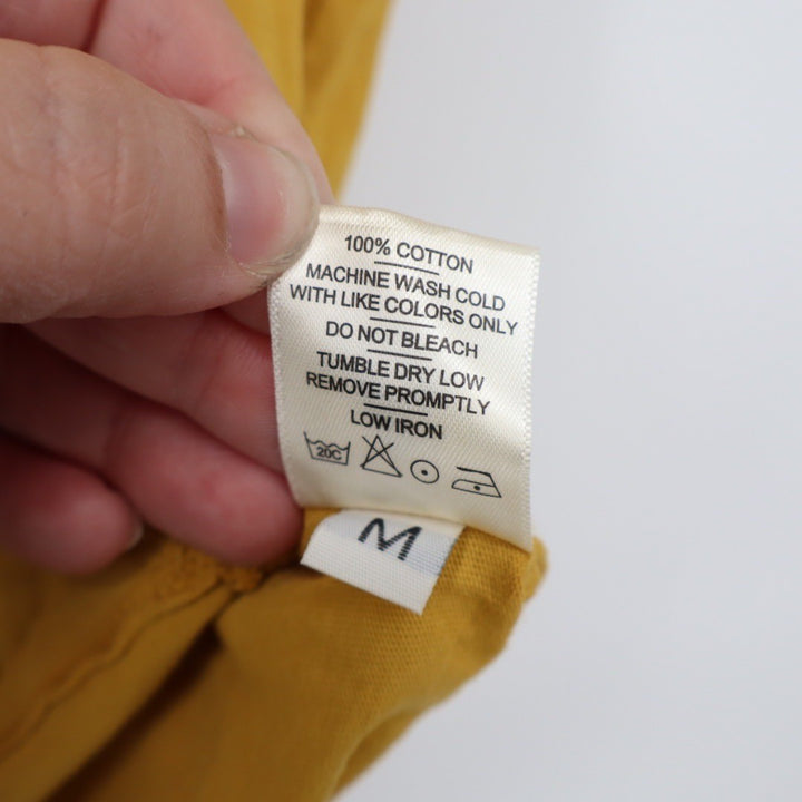 American Giant Classic Crew Neck T Shirt Mustard Yellow Made in USA Size M