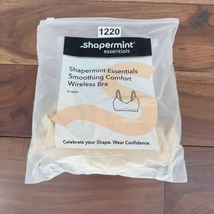 Shapermint Essentials Smoothing Comfort Wireless Bra Beige XL #13402