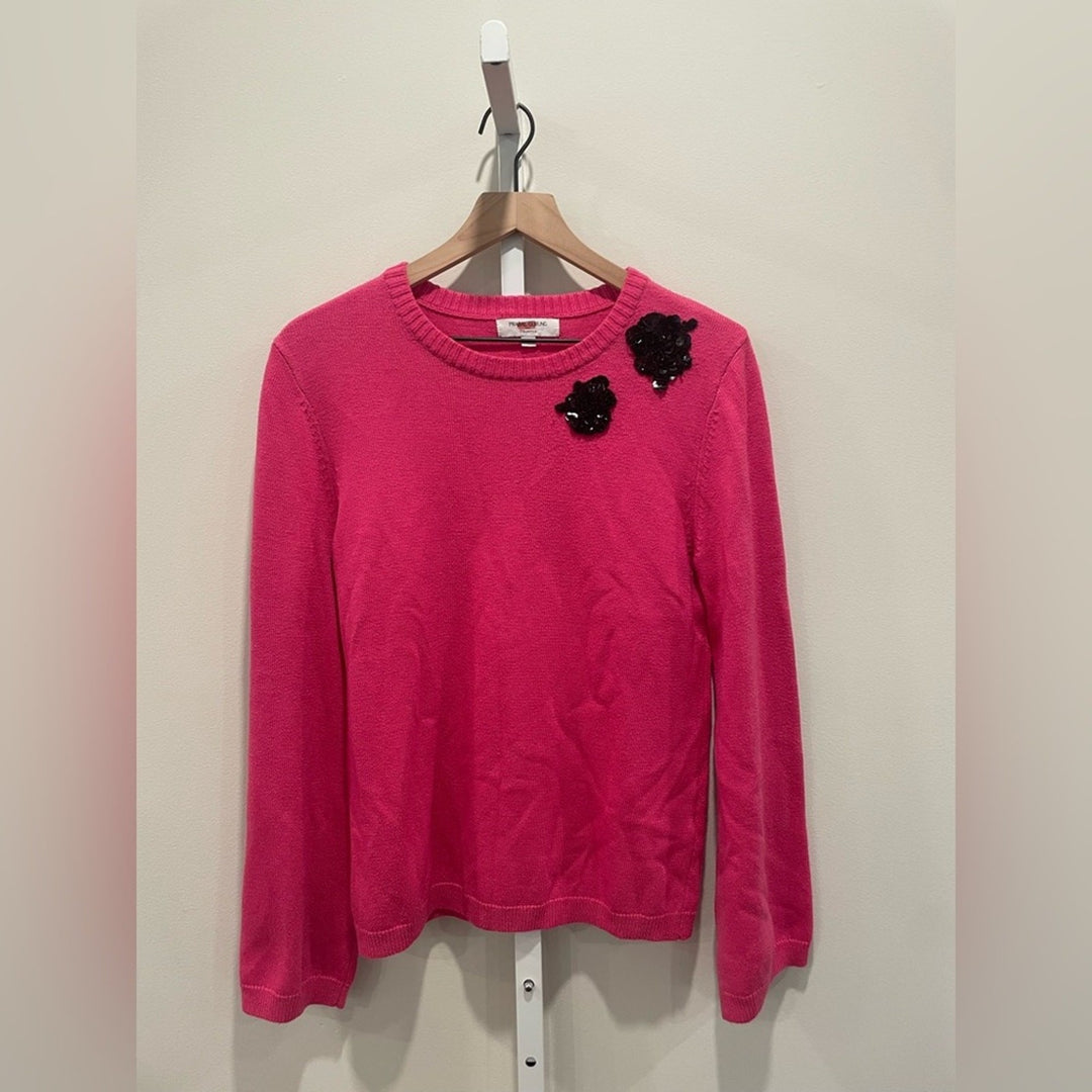 Prabal Gurung X RTR Pink Embellished Sweater Size S
