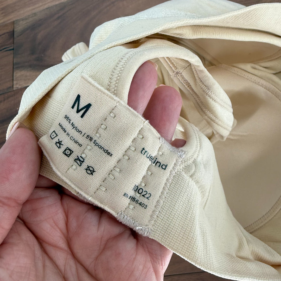 Truekind Daily Comfort Wireless Shaper Bra Womens Medium Nude Full Coverage