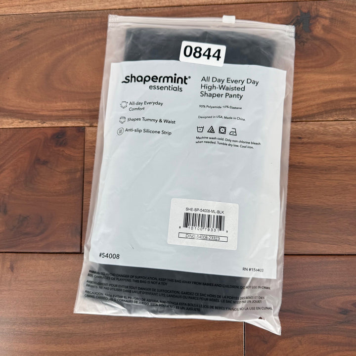 Shapermint Essentials High Waisted All Day Shaper Panty Comfort Black