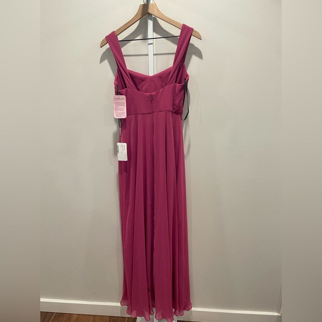 After Six Contoured Wide Strap Sweetheart Maxi Dress Size 4