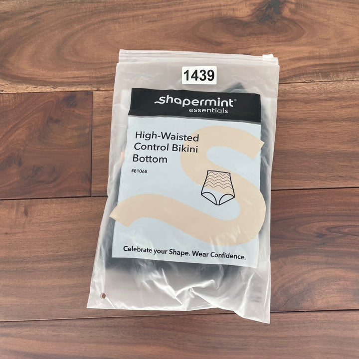 Shapermint Essentials High Waisted Control Bikini Bottom Black