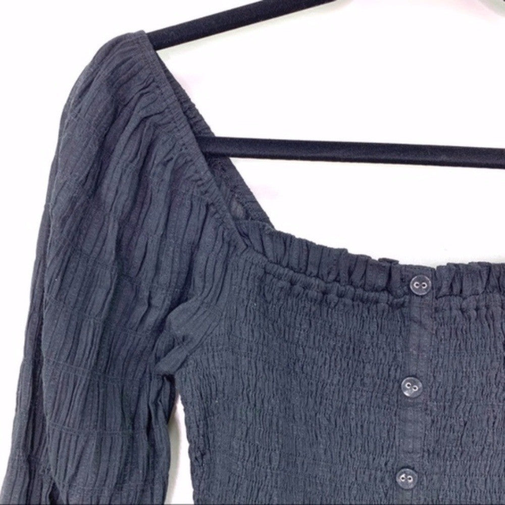 Lost and Wander Aria Long Sleeve Top Black Size S