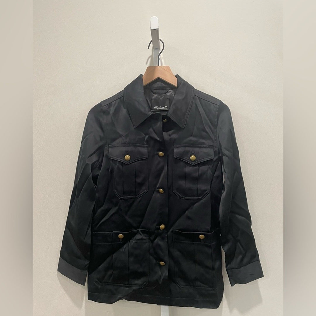 Madewell Double-Faced Satin Safari Jacket Size XXS