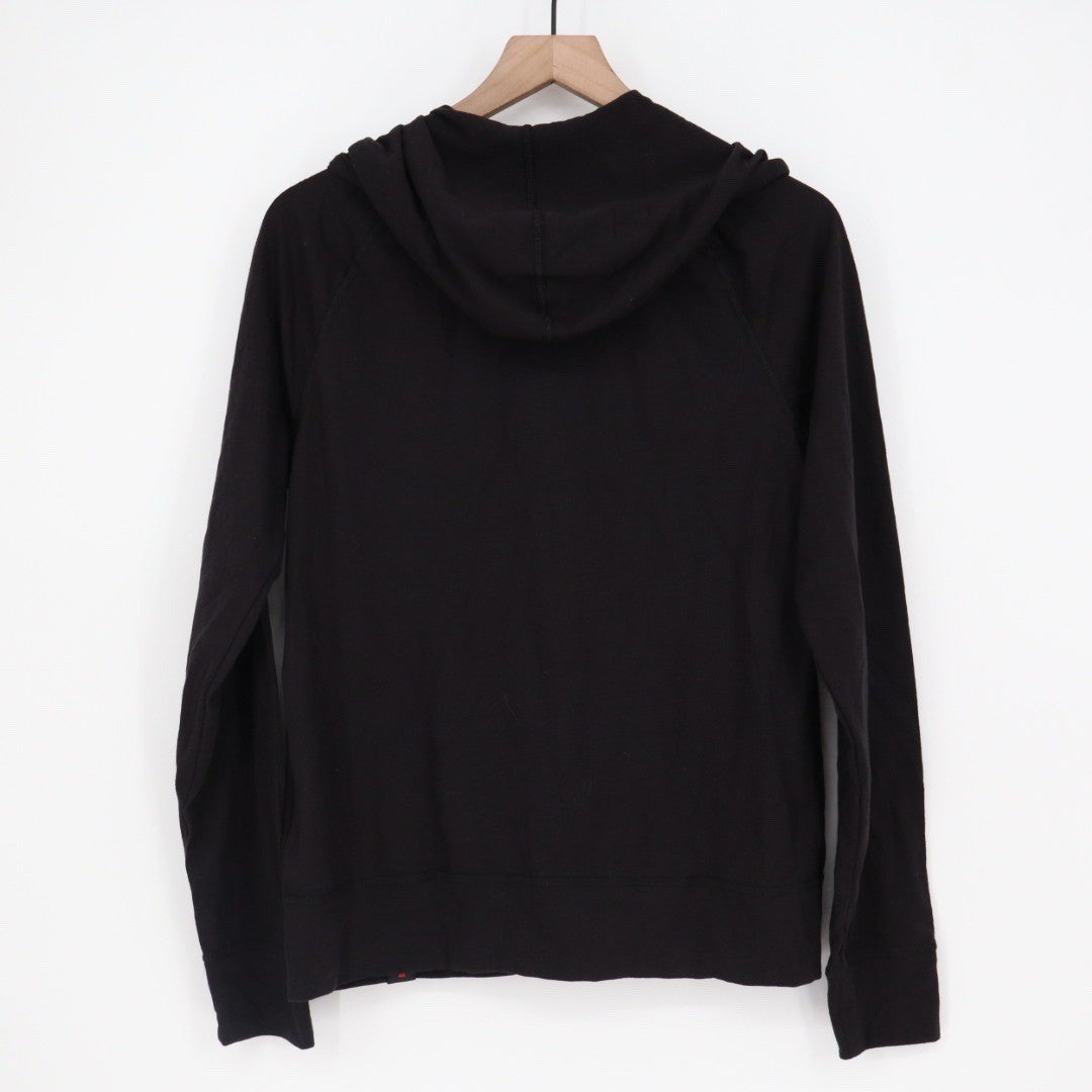 American Giant Womens Black Full Zip Hoodie Sweatshirt Made in USA Size S