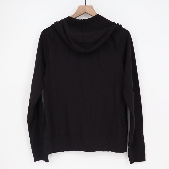 American Giant Womens Black Full Zip Hoodie Sweatshirt Made in USA Size S