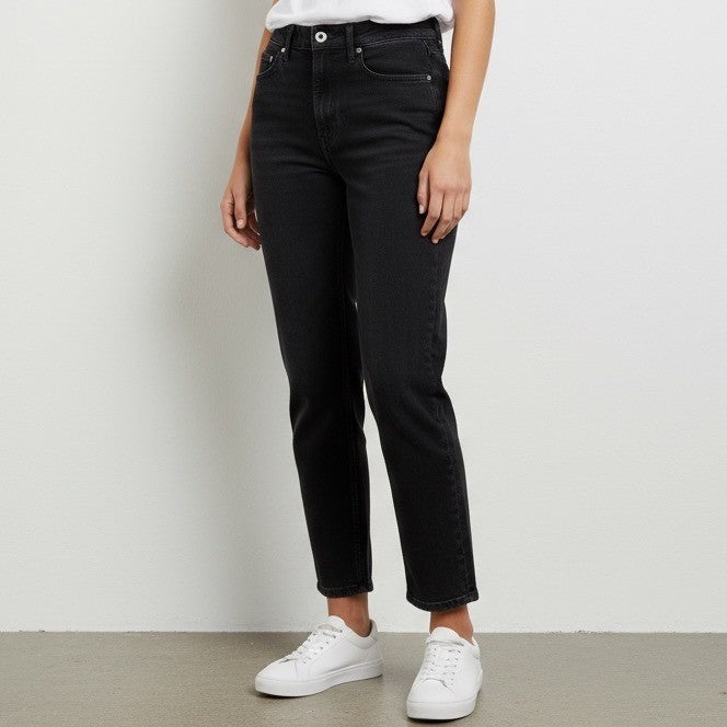 Everlane The Original Cheeky Jean Organic Cotton Black Denim Crop Size 27
