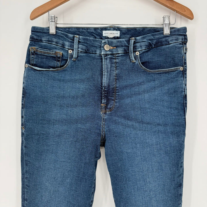 Good American Good Legs Skinny Jeans Blue Wash Size 12 31