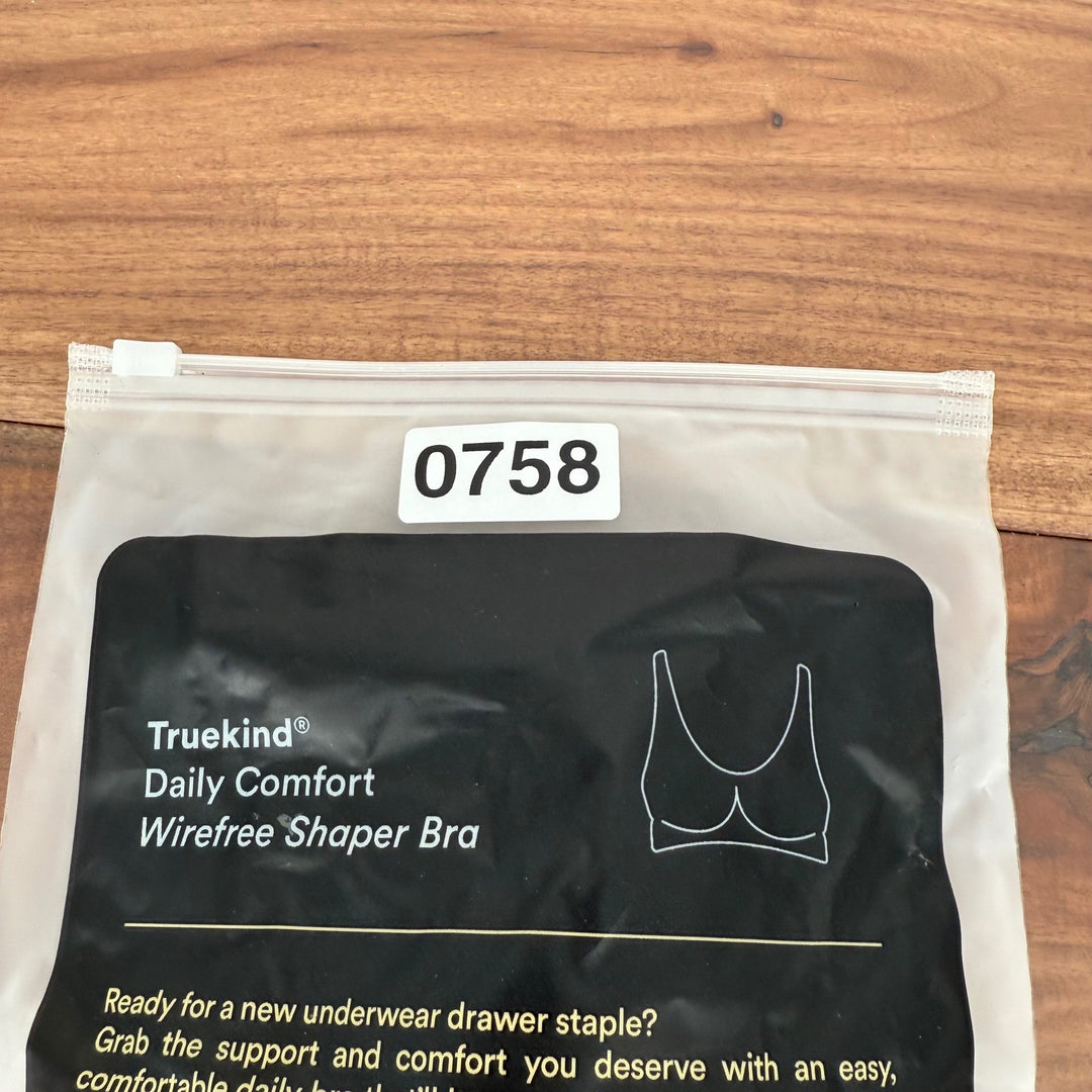 Truekind Daily Comfort Wirefree Shaper Bra XL Beige NEW