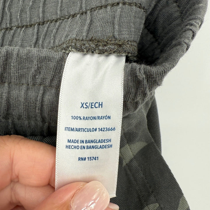 Splendid Camo Print Drawstring Jogger Pants Casual Comfy Athleisure Size XS