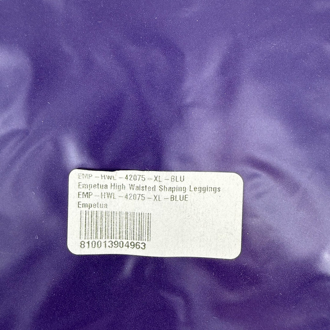 Shapermint Empetua High Waisted Shaping Ankle Leggings Womens XL Blue Seamless