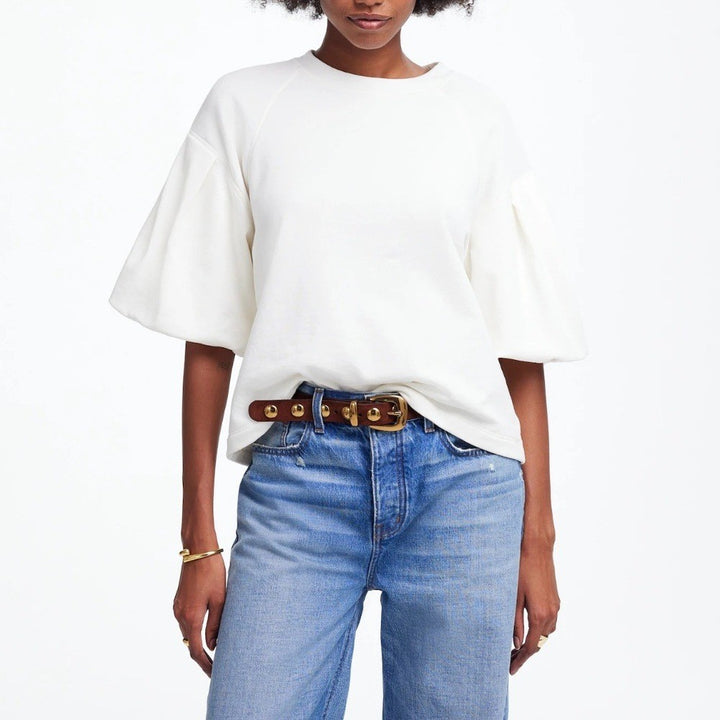 Madewell Puff-Sleeve Sweatshirt Tee Size XXS