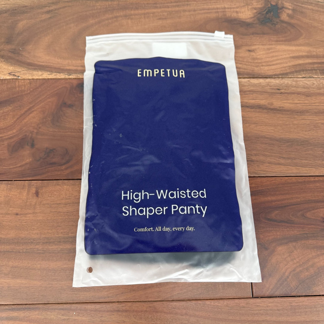 Shapermint Empetua High Waisted Shaper Panty Womens M/L Black Stretch Shapewear