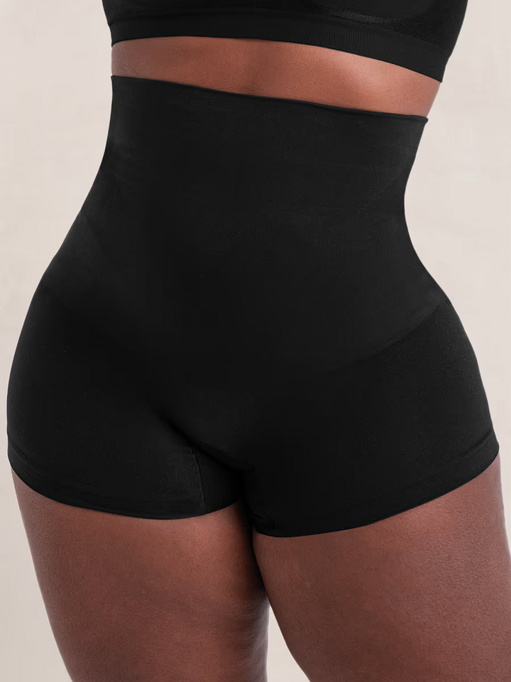 Shapermint Essentials High Waisted Shaper Boyshort Womens 4XL Black Shapewear