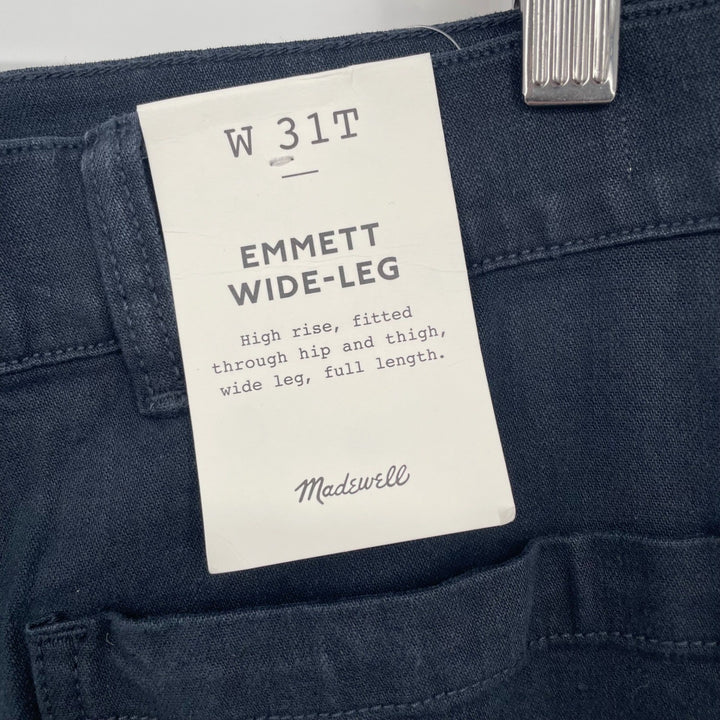 Madewell Emmett Wide Leg Crop Utility Pants Workwear High Rise Size 31T