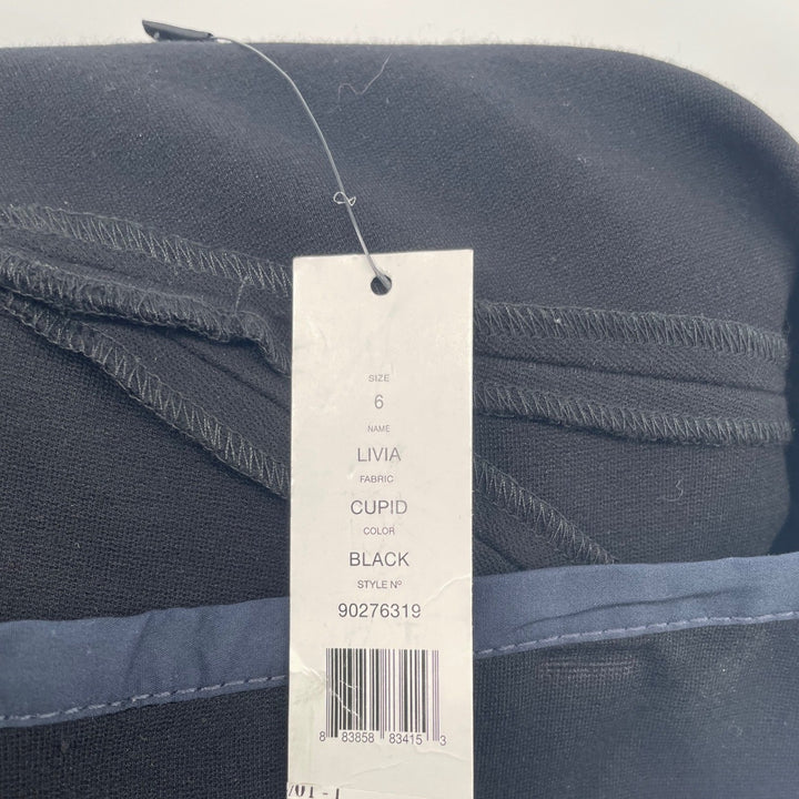 Theory Livia Cupid Black Pencil Skirt Size 6