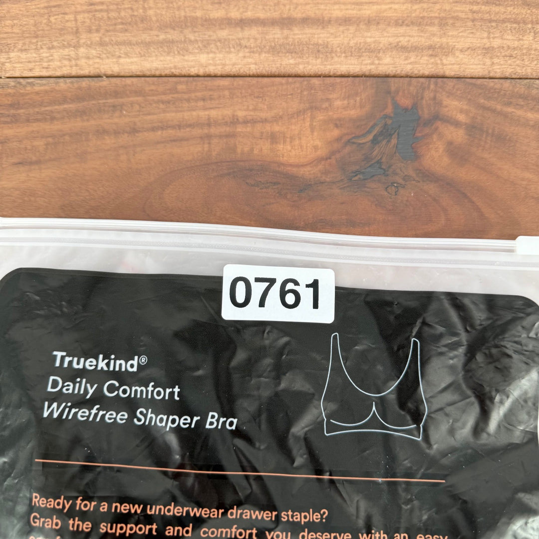 Truekind Daily Comfort Wirefree Shaper Bra Black Everyday Lingerie