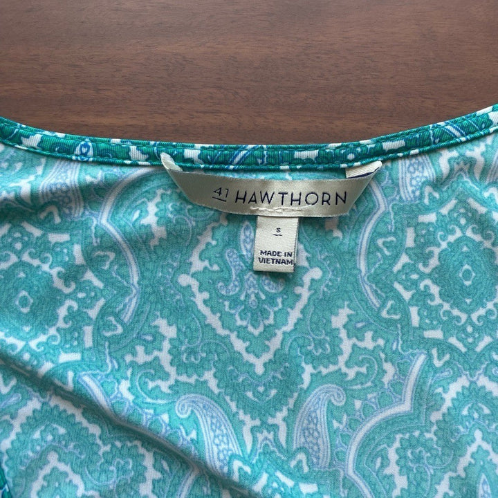 41 Hawthorn Zoolia Venetian Faux Wrap Knit Top Size S