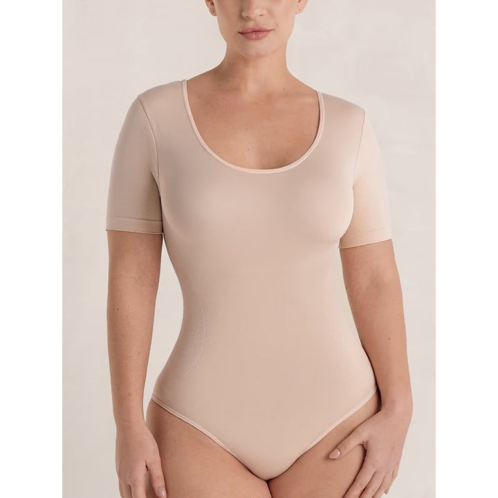 Shapermint Essentials Short-Sleeve Bodysuit Size M