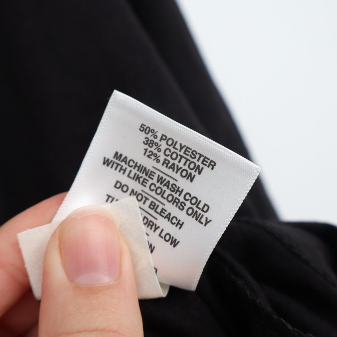 American Giant Full Zip Hoodie Black Made in USA Raglan Sleeve Size M