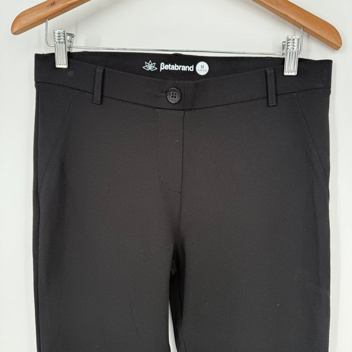 Betabrand Black Dress Pants Petite Medium Stretch Career Casual