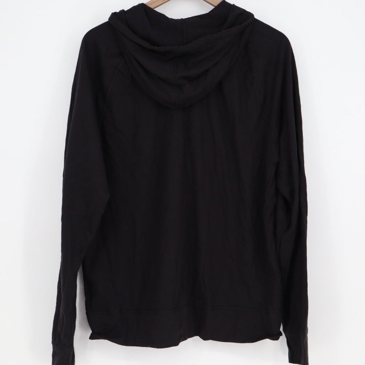 American Giant Black Full Zip Hoodie XL Made in USA Lightweight