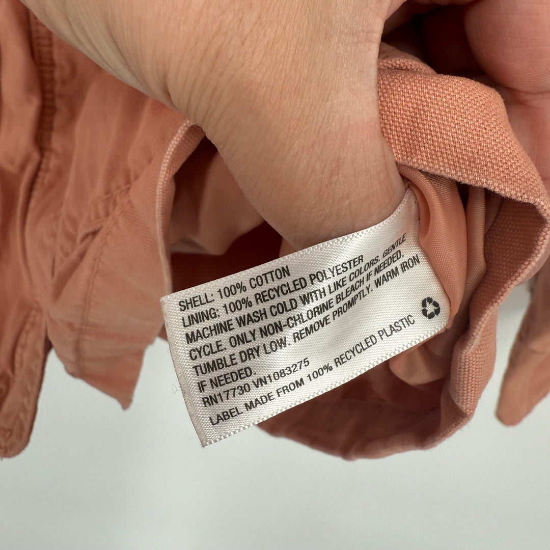 Universal Thread Utility Jacket Women's Size S Pink Cotton Corduroy Collar