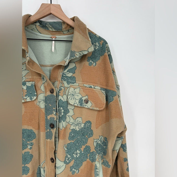 Free People Oversized Ruby Shirt Jacket Size M