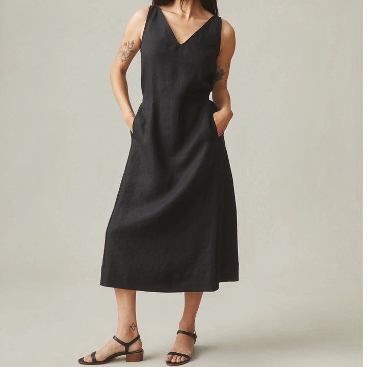 American Giant Women's Linen Tie Dress Size M