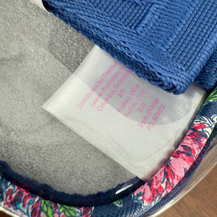 Lilly Pulitzer Clear Belt Bag Pouch Floral Trim Gold Logo & Strap