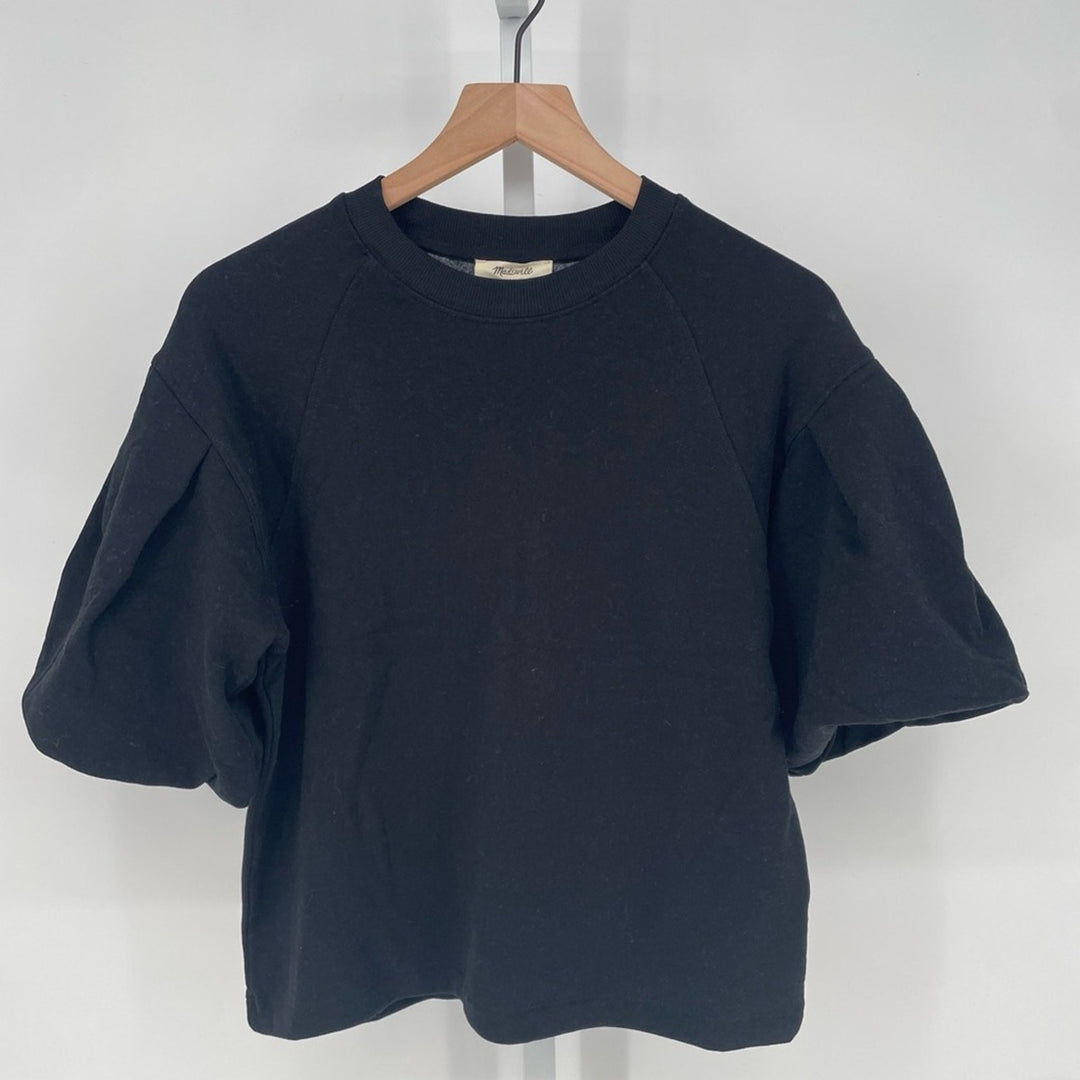 Madewell Puff-Sleeve Sweatshirt Tee Size XS