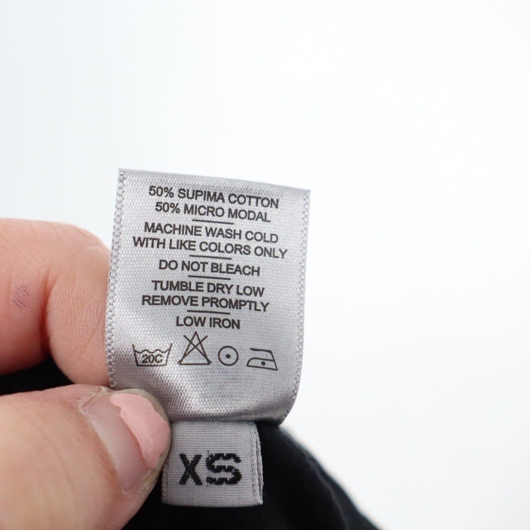 American Giant Black Wide Leg Lounge Pants Elastic Waist XS Made in USA