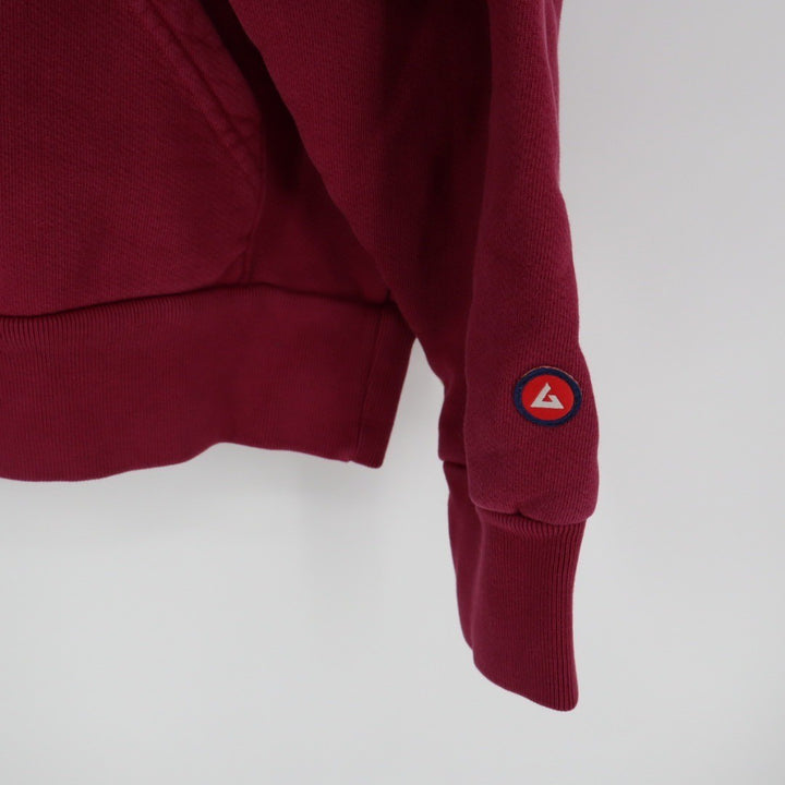 American Giant Burgundy Maroon Hoodie Sweatshirt Pullover Kangaroo Pocket Size S