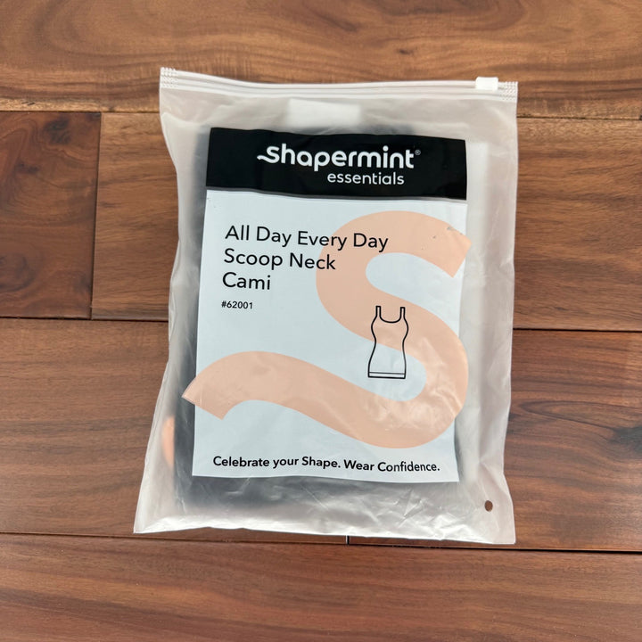 Shapermint Essentials All Day Every Day Scoop Neck Cami XXL Black Smoothing